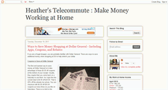 Desktop Screenshot of heatherstelecommute.blogspot.com