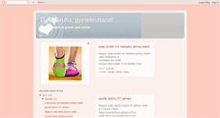 Desktop Screenshot of gyerekruha-apro.blogspot.com