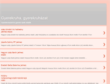 Tablet Screenshot of gyerekruha-apro.blogspot.com