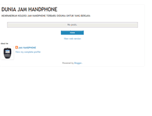 Tablet Screenshot of duniajamhandphone.blogspot.com