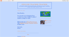 Desktop Screenshot of englishteacherteacher.blogspot.com