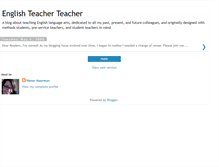 Tablet Screenshot of englishteacherteacher.blogspot.com