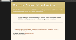 Desktop Screenshot of centrodepastoralafrocolombiana.blogspot.com