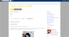 Desktop Screenshot of carlymakesstuff.blogspot.com