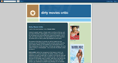 Desktop Screenshot of dirtymoviecritic.blogspot.com