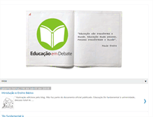 Tablet Screenshot of educaemdebate.blogspot.com