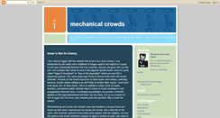 Desktop Screenshot of mechanicalcrowds.blogspot.com