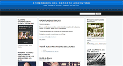 Desktop Screenshot of efemeridesdeportivas.blogspot.com