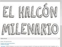 Tablet Screenshot of halconmilenario18.blogspot.com