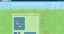 Desktop Screenshot of lovemyliasophiajewelry.blogspot.com