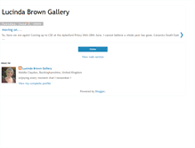 Tablet Screenshot of lucindabrowngallery.blogspot.com