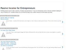 Tablet Screenshot of passiveincomeforentrepreneurs.blogspot.com