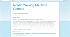 Desktop Screenshot of nordicwalkingmaritimecanada.blogspot.com