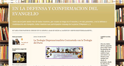 Desktop Screenshot of enladefensadelevangelio.blogspot.com