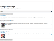 Tablet Screenshot of gewgawwritingsloveandlife.blogspot.com