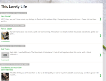 Tablet Screenshot of ilovethislovelylife.blogspot.com