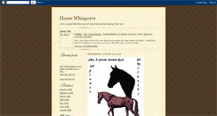 Desktop Screenshot of horsewhispering.blogspot.com