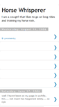 Mobile Screenshot of horsewhispering.blogspot.com
