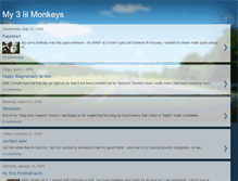Tablet Screenshot of my3lilmonkeys.blogspot.com
