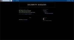 Desktop Screenshot of celebritydiseases.blogspot.com