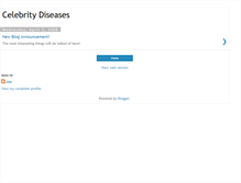 Tablet Screenshot of celebritydiseases.blogspot.com