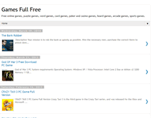 Tablet Screenshot of gamesfull4freee.blogspot.com