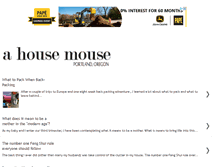 Tablet Screenshot of ahousemouse.blogspot.com