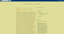 Desktop Screenshot of mariella-at-large.blogspot.com