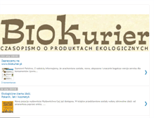 Tablet Screenshot of biokurier.blogspot.com