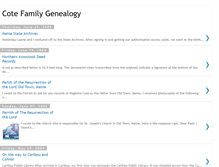 Tablet Screenshot of cotegenealogy.blogspot.com