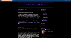 Desktop Screenshot of korean-dreemwhrld.blogspot.com