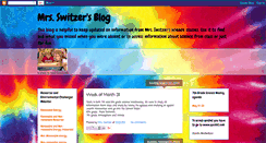 Desktop Screenshot of mrsswitzersblog.blogspot.com