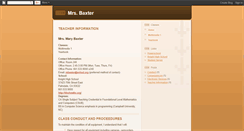 Desktop Screenshot of mrsbaxter.blogspot.com