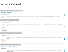 Tablet Screenshot of mathematical-minds.blogspot.com