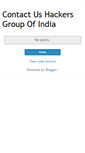 Mobile Screenshot of contactushackersgroupofindia.blogspot.com