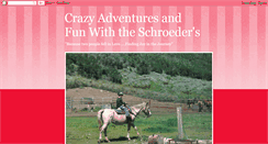 Desktop Screenshot of crazyschroeders.blogspot.com