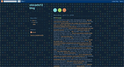 Desktop Screenshot of olocaeto13.blogspot.com