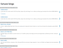 Tablet Screenshot of my-fortune-bingo.blogspot.com