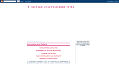 Desktop Screenshot of bienestarfitec07.blogspot.com