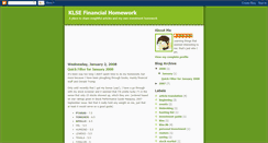 Desktop Screenshot of klsehomework.blogspot.com