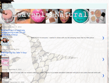 Tablet Screenshot of heavenlynaturals.blogspot.com
