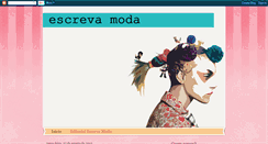 Desktop Screenshot of escrevamoda.blogspot.com