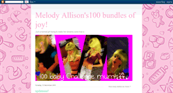 Desktop Screenshot of melodyallisons100bundlesofjoy.blogspot.com