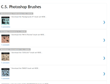 Tablet Screenshot of csphotoshopbrushes.blogspot.com