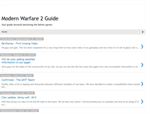 Tablet Screenshot of modernwarfareguide.blogspot.com