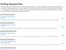 Tablet Screenshot of findingraymondmar.blogspot.com