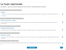 Tablet Screenshot of mujerequivocada.blogspot.com