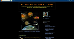 Desktop Screenshot of eugeniabiologiayciencias.blogspot.com