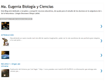 Tablet Screenshot of eugeniabiologiayciencias.blogspot.com