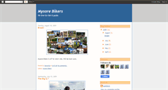 Desktop Screenshot of mysorebikers.blogspot.com